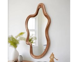 Milton & Oldbrook Wandspiegel 53 x 81 cm Flen Hout