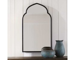 Milton & Oldbrook Wandspiegel 60 x 90 cm Laki Zwart
