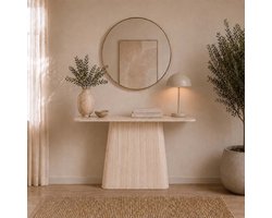 Milton & Oldbrook Wandtafel 140 cm Fermo Travertinlook
