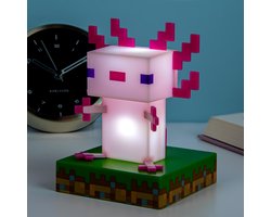 Minecraft - Axolotl Nachtlamp - Bureaulamp - Icoon Licht