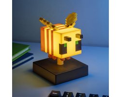 Minecraft Bee Lamp – 11 cm LED Tafellamp, Zachte Gloed, Werkt op Batterijen