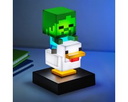 Minecraft Chicken Jockey Lamp – 12 cm LED Mini Lamp, Sfeerverlichting, Batterijgevoed