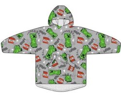Minecraft Hoodie Fleece Deken, Boom! - Volwassen (One Size) - Polyester