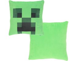 Minecraft Kussen - Vierkant - 40 cm - Groen - Creeper