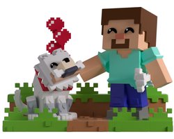 Minecraft Vinyl Figure Taming a Wolf 10 cm
