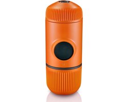 Mini Automatic Espressomachine - Koffiemachine - Draagbare Handmatige Espresso Machine - Werkt Zonder Elektriciteit - 18 bar - 80ml - voor Kantoor - Fietsen - Hiking - ‎7.1 x 6.2 x 15.6 cm - Oranje