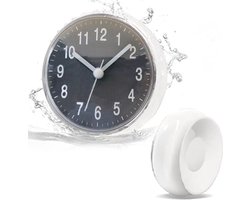 Mini Badkamerklok ( Extra Klein) - Badkamer Klok Waterdicht - Douche klok - Badkamer klok - Keukenklokje