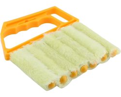 Mini Blind Window Dust Cleaner Brusher - Wasbare Borstel Tool voor Duurzame Huisreiniging - Jaloezieën en Gordijnen - Uniek Ontwerp - Microfiber .