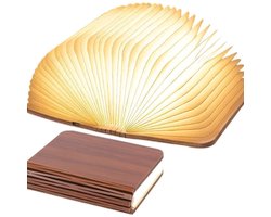 Mini boeklamp, meerdere kleuren licht instelbaar en dimbaar - luxe uitvoering met Tyvek dupont papier - relatie geschenk