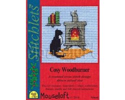 Mini Borduurpakketje - Kat Bij De Kachel - Mouseloft