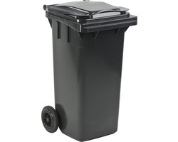 Mini Container - 120 liter Grijs - Kliko Afval Container 120liter - Afvalbak 120l
