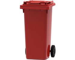 Mini Container - 120 liter Rood - Kliko Afval Container 120liter - Afvalbak 120l