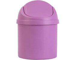 Mini Desktop Prullenbak - Compacte Vuilnisbak - Paars - PP Materiaal