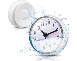 Mini Douche klok Badkamerklokje (Extra Klein) - Badkamer Klok Waterdicht - Douche klok - klok