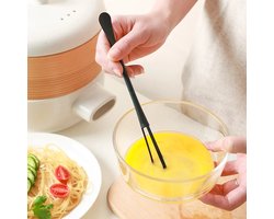 Mini Garde en Handklopper met Lepel – Dubbele Kop Plastic Ei Klopper voor Keuken, Bakken en Roeren – Compact Keukengereedschap