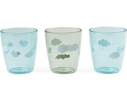 Mini glazen - Kinderbekers - Drinken voor kleintjes - Schokbestendig acryl - 3 stuks 120ml - Transparant