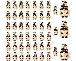 Mini kabouter beeldjes set - schattig decor - 48 stuks - PVC