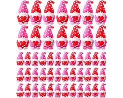 Mini Kabouters Beeldjes - Dwergen Decoratie - Valentijns Decoratie - Handgemaakt Liefdesontwerp - 50 Stuks - Gemengde Kleuren