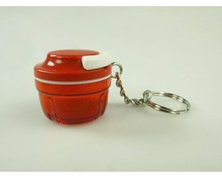 Mini Kruidenhakker - Keuken Accessoire - Eten Bereiden - Compact Ontwerp - XS - Rood