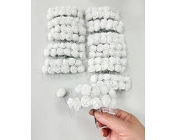 Mini Kunstbloemhoofden - 144 Stuks - PE Rozen - DIY Bruiloft Decoratie - Haarclips - Taart Topper - Pols Corsage - Boutonniere - Krans