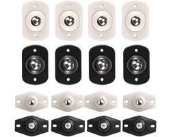 Mini Meubels Wielen met 360 Graden Draaibaar Ontwerp, Stille Stalen Bal, Voor Meubelverplaatsing en Auto-aanpassingen, 20 g, 100% ABS.