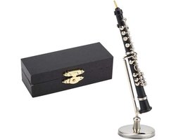 Mini Oboe Model Muziekinstrument - Miniatuur Decoratie voor Thuis - Koffie Ornament - Stijlvolle Woonaccessoire .