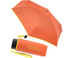 Mini Paraplu - Platte Reisparaplu - Bescherming Tegen Regen - Compact En Lichtgewicht - 17 cm Gesloten - Meerdere Kleuren