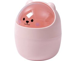 Mini-prullenbak kantoor, vuilnisemmer voor kinderen, kleine tafelvuilnisemmer badkamer, vuilnisemmer papieren afvalemmer