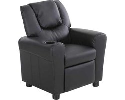 Mini-Relax 'Renée' manueel verstelbaar PU Zwart
