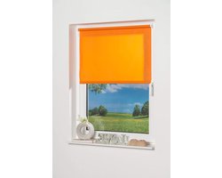 Mini Rolgordijn - Klemmfix Gordijn - Privacy Creëren - Zonder Boren - B50 x H150 cm - Oranje