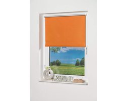 Mini rolgordijn - Verduisterend rolgordijn - Privacy in huis - Zonder boren te monteren - 150 x 40 cm - Zwart