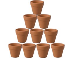 Mini terracotta pot keramische planter cactus bloempotten vetplantjes kleuterschool potten (4.5x4cm)
