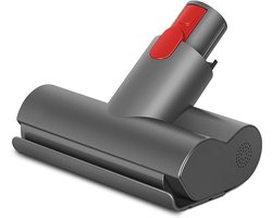 Mini turbomondstuk, geschikt voor Dyson V7 V8 V10 V11 V15 stofzuigers, voor het reinigen van matrassen, stoffen meubels en trappen, grijs