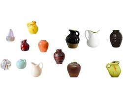Mini Vaas Magneten - Koelkast Decoratie - Bloemen Presenteren - Lekvrij Waterreservoir - Set van 3 - Multicolor