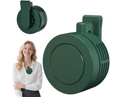 Mini Ventilator - Clip-On Ventilator - Handventilator - 3 Snelheidsinstellingen - Nekventilator - Oplaadbaar via USB - Portable Clip Fan - Stille Ventilator - Tafelventilator Waaier Handwaaier - Ideaal voor op reis, kamperen of reizen - Groen