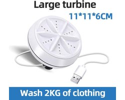 Mini Wasmachine - 2kg Wascapaciteit - Camping Wasmachine en Vaatwasser - Mini Wasmachine met Centrifuge - Kleine Wasmachine - Kleine Vaatwassers - Handwasmachine - Voor Kleine Was