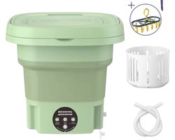 Mini Wasmachine - Compact - Energiezuinig - Opvouwbaar - 8L - Droogrek - Ideaal voor Studenten & camping met Droogrek