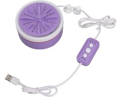 Mini Wasmachine - Draagbare Reiniger - Kleding Wassen - USB Aangedreven - 15 x 11 x 7 cm - Paars
