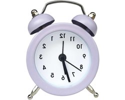 Mini Wekker - Dubbele Bell - Wakker Worden - Stille Beweging - 2 Inch - Metaal