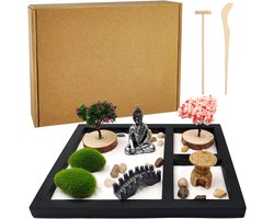 Mini Zen Tuin Set voor Meditatie, Ontspanning en Huisdecoratie