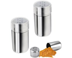 Mini Zout en Peper Stel 2 x RVS - Voor Lunchbox, Bento Box, Kantoor, Kamperen