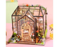 Miniaturen Poppenhuis Kit DIY Miniatuur Poppenhuis Kit Miniatuur Huis Kit 1:24 Schaal Poppenhuis Puzzel Speelgoed voor Home Party Entertainment Boven 14 Jaar Oude Miniatuur Kas DIY