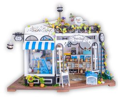 Miniatuur Bouwpakket L Dierenwinkel voor Volwassenen & Kinderen - 3D Puzzel - Houten Poppenhuis - Knutselen - Hobby - Jongens / Meisjes - DIY Modelbouw - Crafts&Co