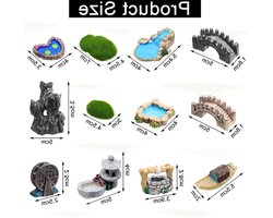 Miniatuur Mos Decoratie - Tuin Accessoires - Sprookjes Tuin Maken - Waterdicht Hars Materiaal - Miniatuur Formaat - Groen
