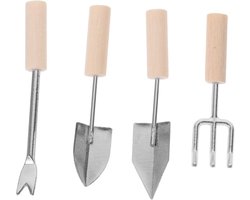 Miniatuur Tuin Set - Tuin Accessoires - Poppenhuis Decoratie - Realistisch Model - 3.8 x 1 cm - Multicolor