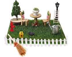 Miniatuur Tuinaccessoires - Miniatuur Tuinieren - Decoratieve Ornamenten - 10 stuks - Multicolor