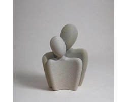 Minimalist 3D-Printed Couple Figurine