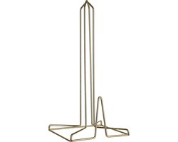 Minimalistische Keukenrolhouder van Metaal in Goud 31 cm