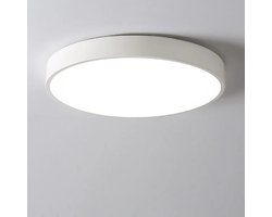 Minimalistische LED-plafondlamp met kleurtemperatuur, creatieve moderne Scandinavische inbouwplafondlamp, 3 kleurtemperaturen, slaapkamer (wit, 30 cm).