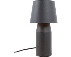 Minimalistische tafellamp | 1 lichts | zwart | metaal | 27,5 cm hoog | nachtkastje / eetkamer / tafel lamp | modern / sfeervol scandinavisch design